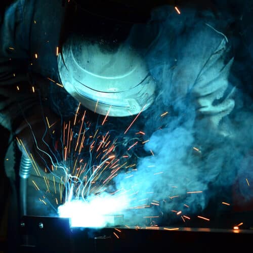 Welder faces hazards in welding activities
