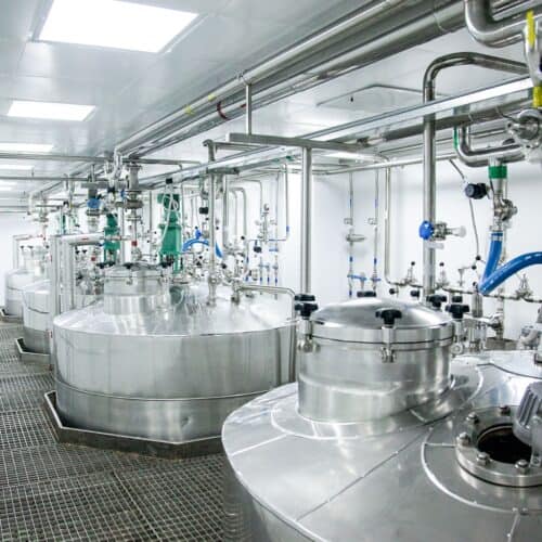 Pressure vessels in pharmaceutical processing plant
