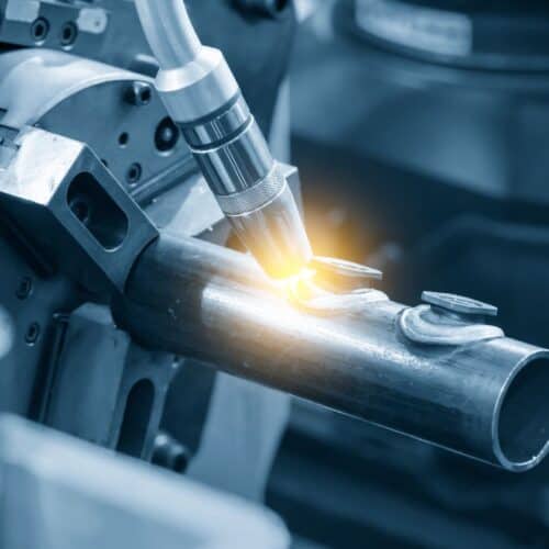 Automatic robot welding pipe
